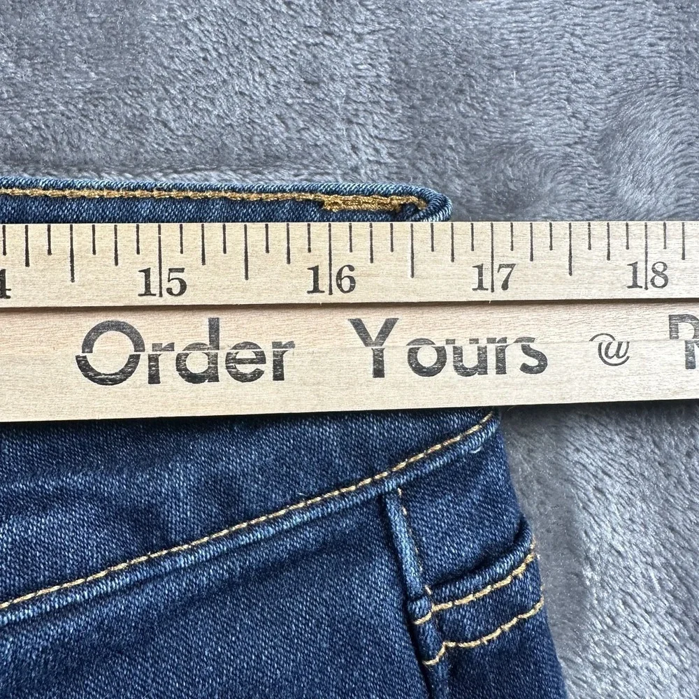 Michael Kors Skinny Jeans Womens 10 Blue Zipper Pockets Rockstar Denim‎